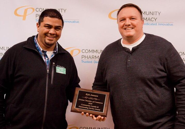 2020 Community Loyalty Award winner - Community Pharmacy, Kyle Janssen